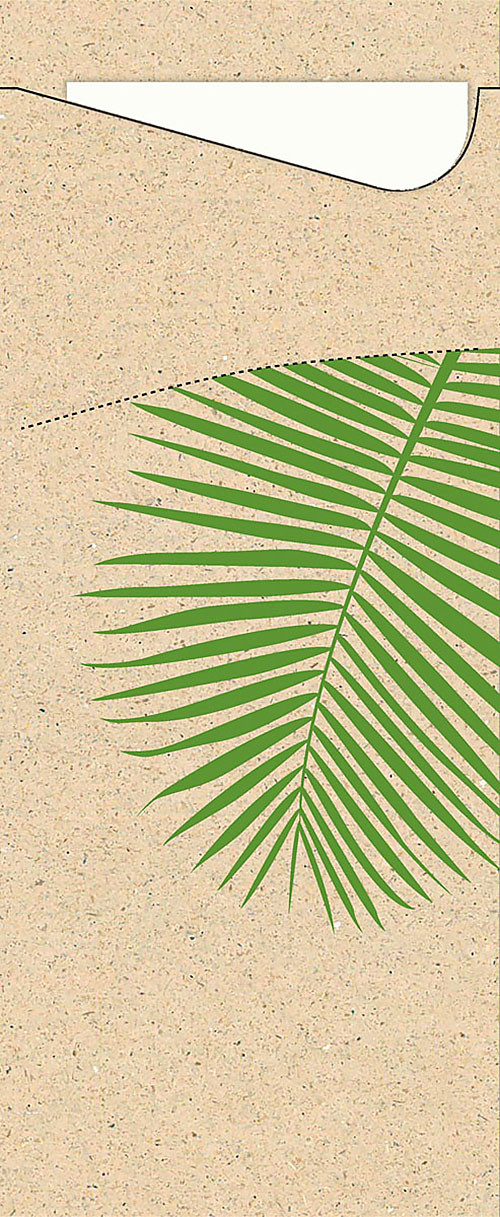 Bestickficka Duni Sacchetto 8,5x19 cm Leaf 100/fp