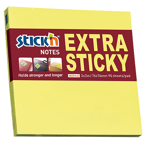 Häftis Stick'n Extra sticky 76x76 mm 12/fp