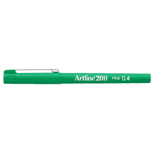 Fiberpenna Fineliner Artline 200 grön