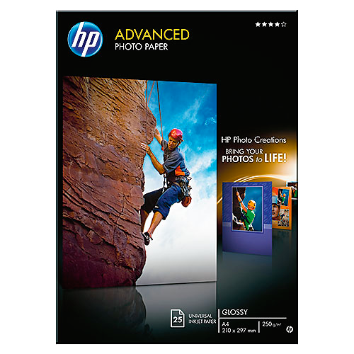 Fotopapper HP Advanced Glossy A4 25/fp