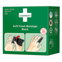 Plåster/bandage Soft Foam svart 4,5 m
