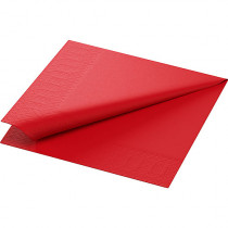 Servett Duni 3-lags 33x33 cm röd 125/fp