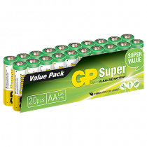 Batteri GP Super Alkaline AA 20/fp