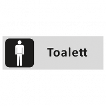 Informationsskylt Toalett herr