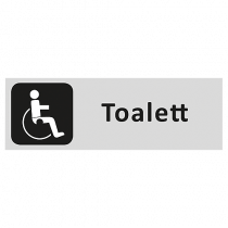 Informationsskylt Toalett handikapp