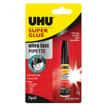 Snabblim UHU Super Ultra Fast Pipette 3 g