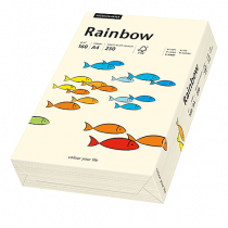Färgat papper Rainbow A4 160 g creme 250/fp