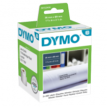 Adressetikett Dymo LabelWriter 89x36 mm vit 2/fp