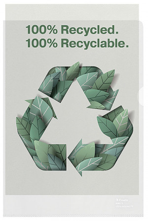 Plastmapp Esselte Recycled A4 100 my 20/fp