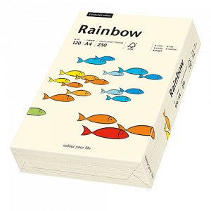 Färgat papper Rainbow A4 120 g creme 250/fp